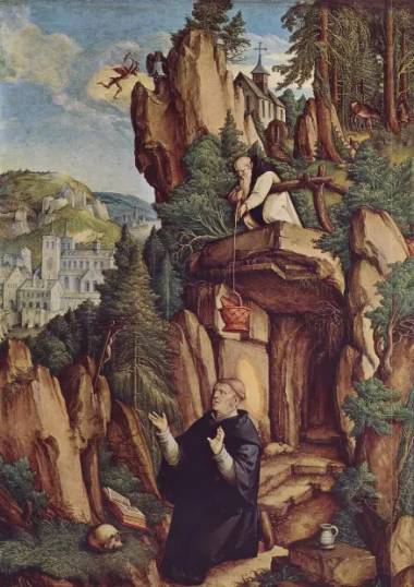 Sainte Bénédicte, représentation ancienne