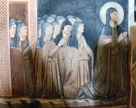 Sainte Clarisse, représentation ancienne