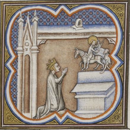 Sainte Clotilde, reine des Francs, représentation ancienne