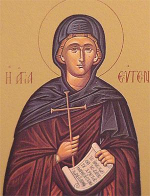 Sainte Eugénie de Rome, représentation ancienne