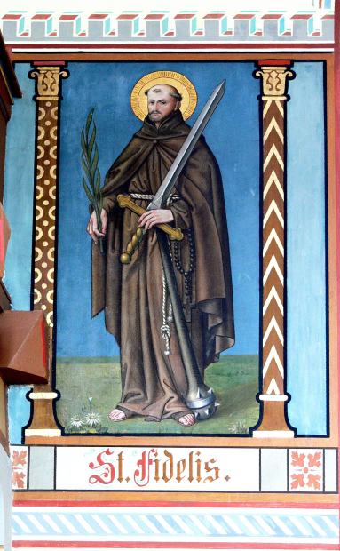 Saint Fidèle de Sigmaringen, représentation ancienne