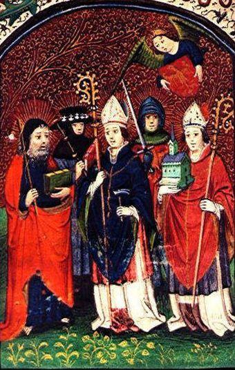 Saint Ghislain de Mons, représentation ancienne