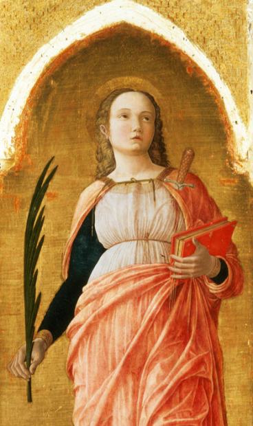 Sainte Justine, représentation ancienne