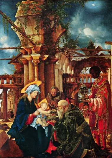 Saint Melchior, l'un des Rois mages, représentation ancienne