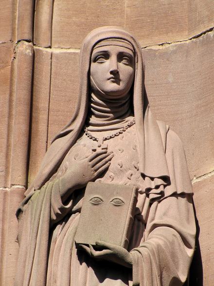 Sainte Odile de Hohenbourg, représentation ancienne