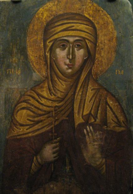 Sainte Pélagie d'Antioche, représentation ancienne