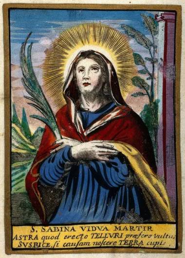 Sainte Sabine de Rome, représentation ancienne